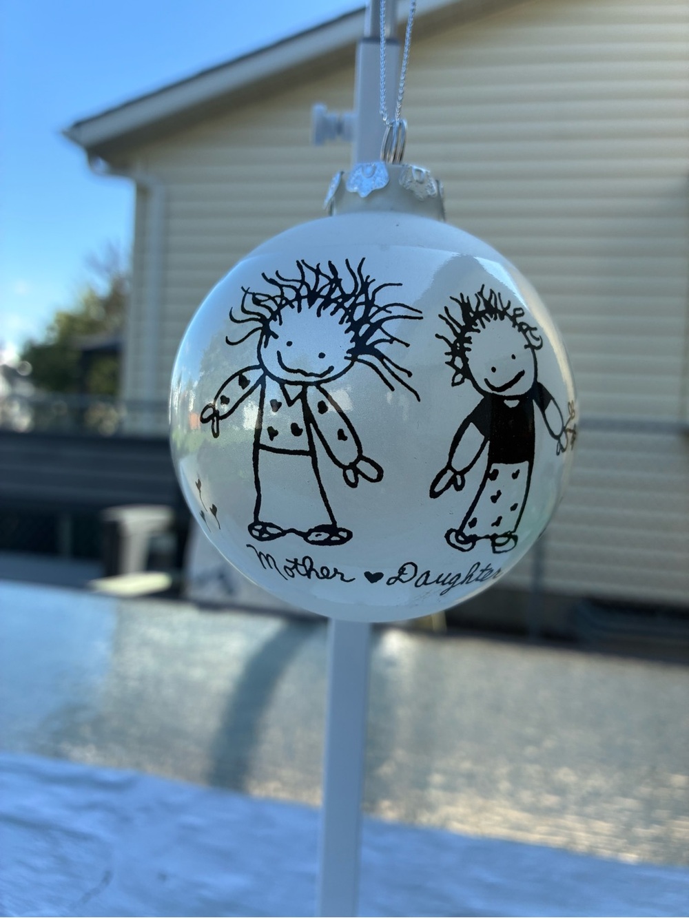 Children of the Inner Light "Mother Daughter" Glass Ornament By Marci
